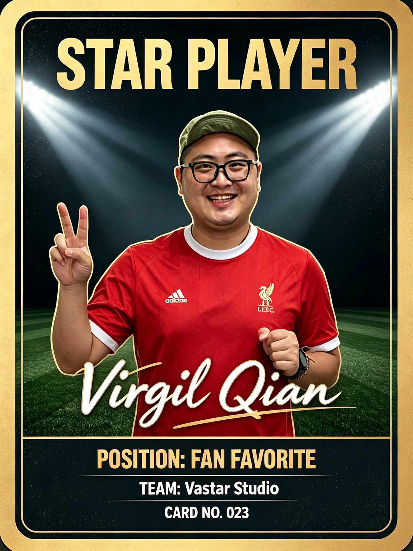 VaSTAR custom sports card